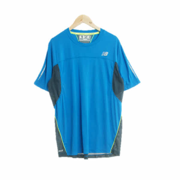 뉴발란스 블루 스포츠반팔티 