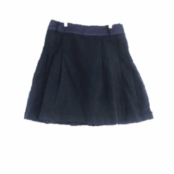 빈폴 차콜 울 a라인플리츠스커트 