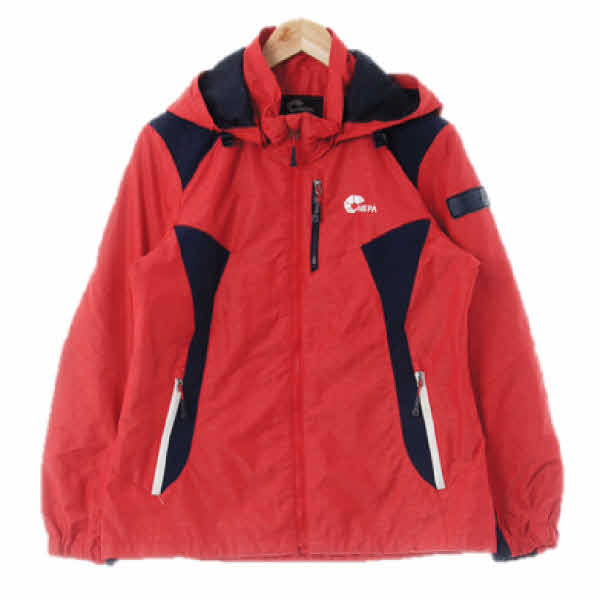 네파 레드 후드바람막이  