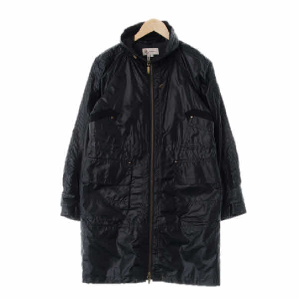 bcbg 블랙 유광집업코트