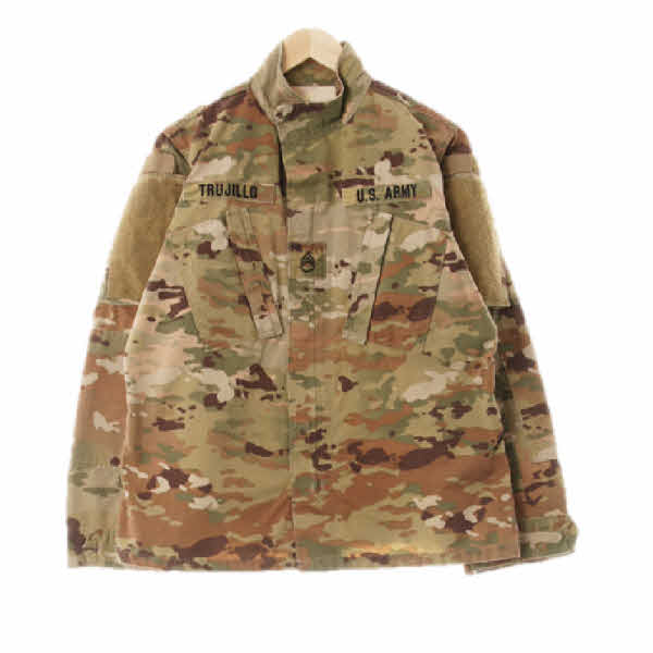 USArmy 라이트카키 카모 면혼방 군복상의