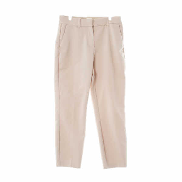 h&m 살구베이지 면혼방 슬림크롭슬랙스