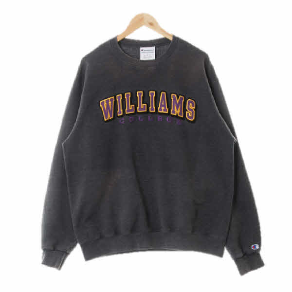 챔피언 다크그레이 면혼방 패치크루넥맨투맨