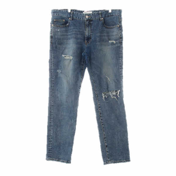 pieceworker 진청 데님 뉴크롭데미지슬림핏진