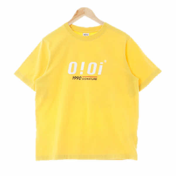 oioi 옐로우 프린팅 면 1990시그니처반소매티