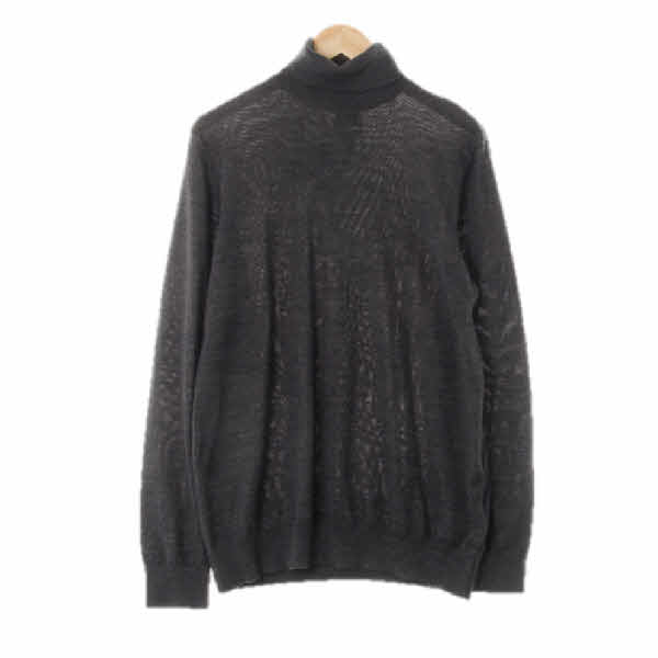 h&m 다크그레이 울혼방 터틀넥니트