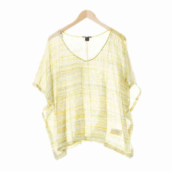 h&m 라이트그린라이트블루 스트라이프 와이드박스니트티