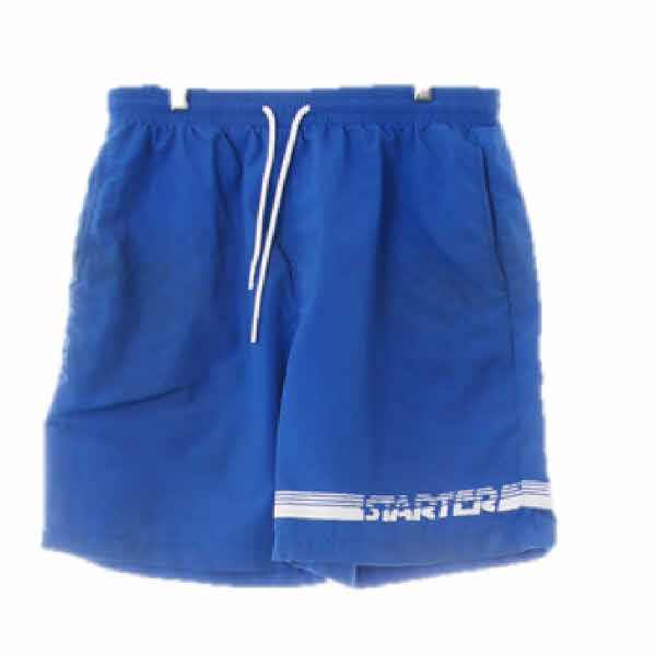 starter 브라이트블루 로고스포츠하프팬츠