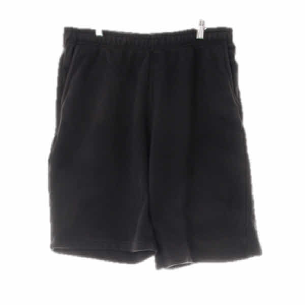 h&m 블랙 면 릴렉스핏하프트레이닝팬츠
