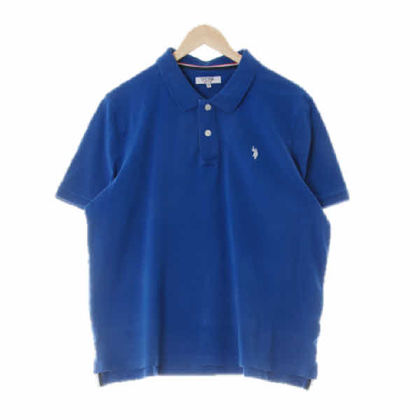 uspa 딥블루 면혼방 반팔피케티