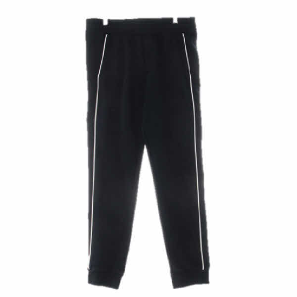 h&m 블랙 면혼방 사이드선트레이닝조거팬츠