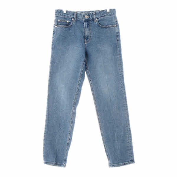 pieceworker 중청 데님 워시드크롭슬림진