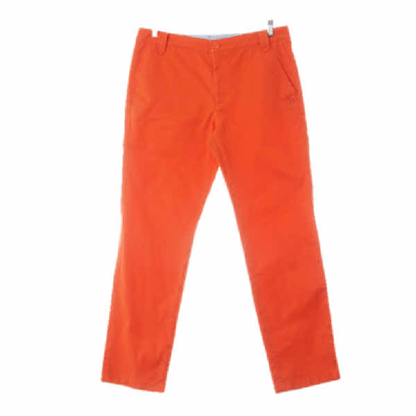 헤지스스포츠 오렌지 면혼방 스트레이트팬츠