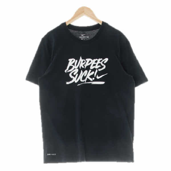 나이키 블랙 프린팅 드라이핏 Burpeessuck라운드반팔티