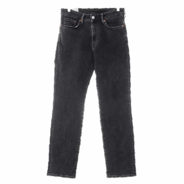 h&m 다크그레이 데님 스트레이트레귤러핏워시드진