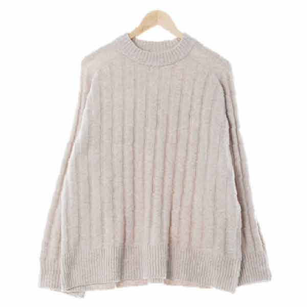 h&m 베이지 울혼방 롱니트스웨터