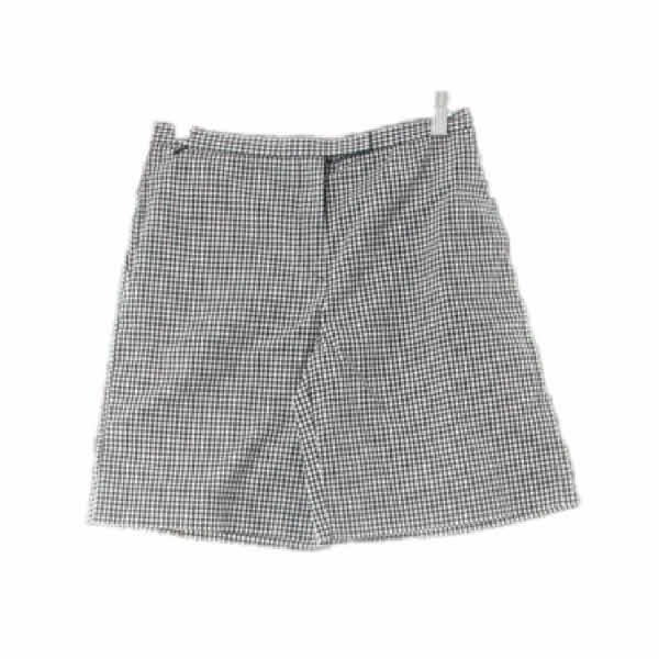 랄프로렌 블랙 체크 면혼방 치노반바지