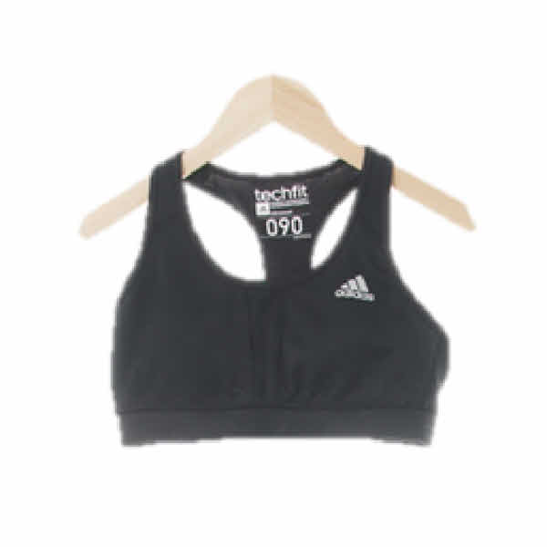 아디다스 블랙 로고스포츠브라