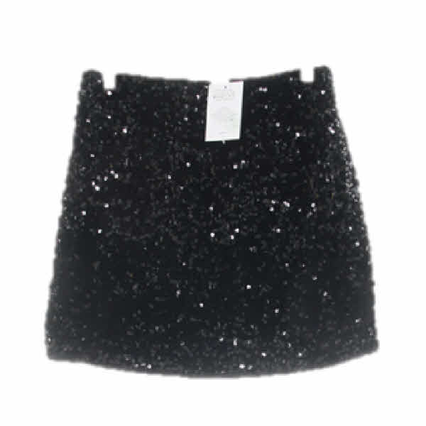 h&m 블랙 반짝이비즈미니스커트