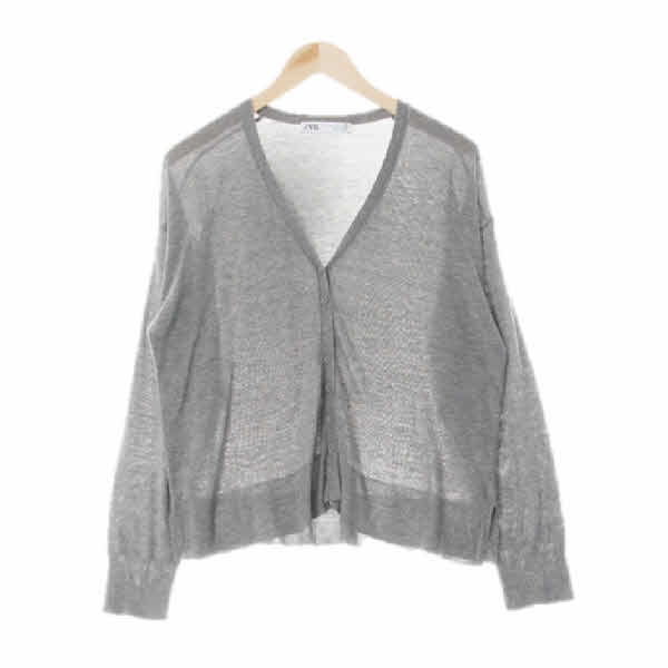 자라 그레이 브이넥간절기가디건