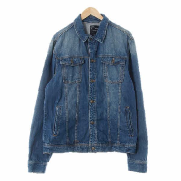 bershka 진청 데님 빈티지워시드데님자켓