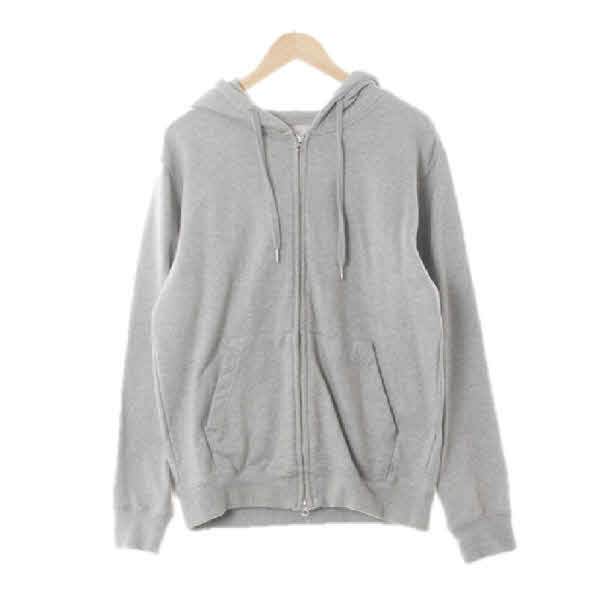 무신사스탠다드멜란지마스터 멜란지그레이 면 아웃포켓후드집업