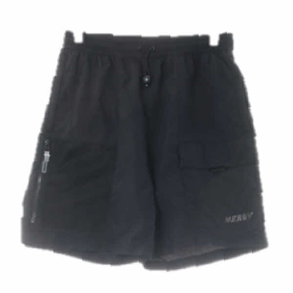 널디 블랙 나일론 메쉬포켓스포츠반바지