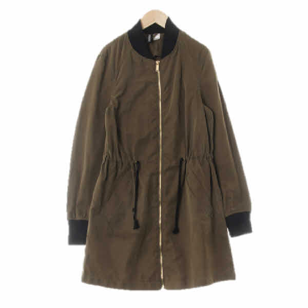 h&m 카키 워싱야상롱재킷