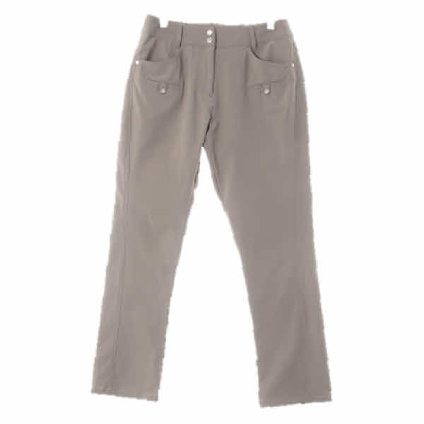 munsingwear 베이지 투버튼슬림9부부츠컷팬츠