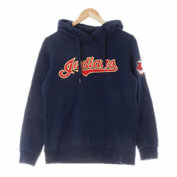 MLB 네이비 면 인디언후드티