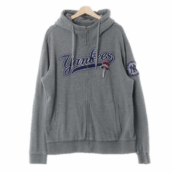 MLB 그레이 면 뉴욕양키스후드집업