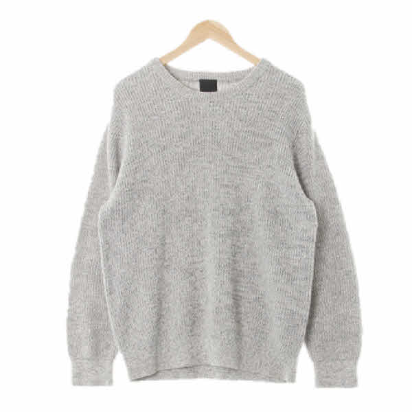 h&m 그레이 면혼방 보카시스웨터