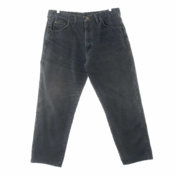 wrangler 흑청 데님 워싱배기진 