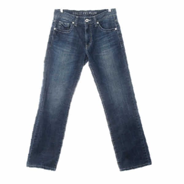 Guess 진청 데님 스트레이트빈티지워시드진