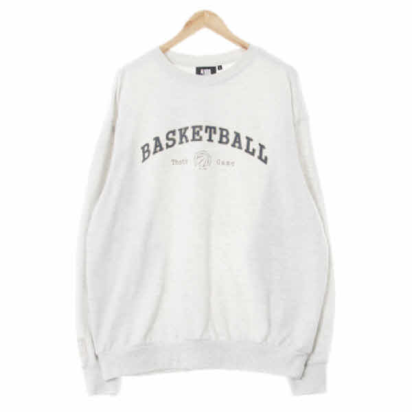 NBA 라이트멜란지그레이 면혼방 베스킷볼루즈맨투맨