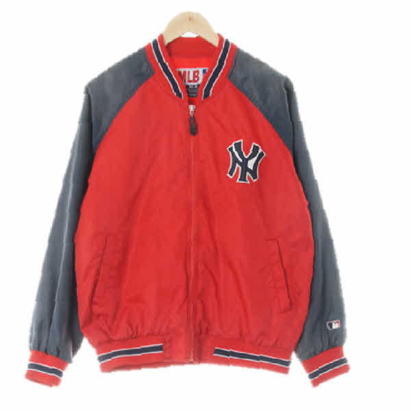 MLB 캔디레드차콜그레이 뉴욕양키즈빅패치야구점퍼