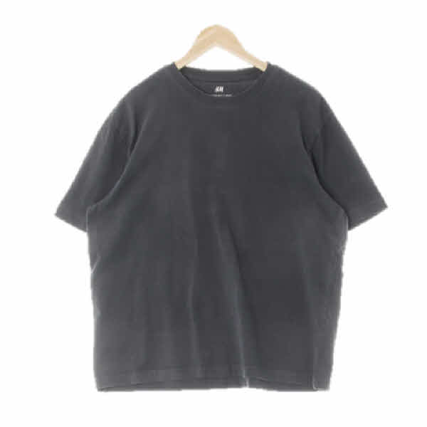 h&m 차콜 면 헤비웨이트릴렉스핏반팔티