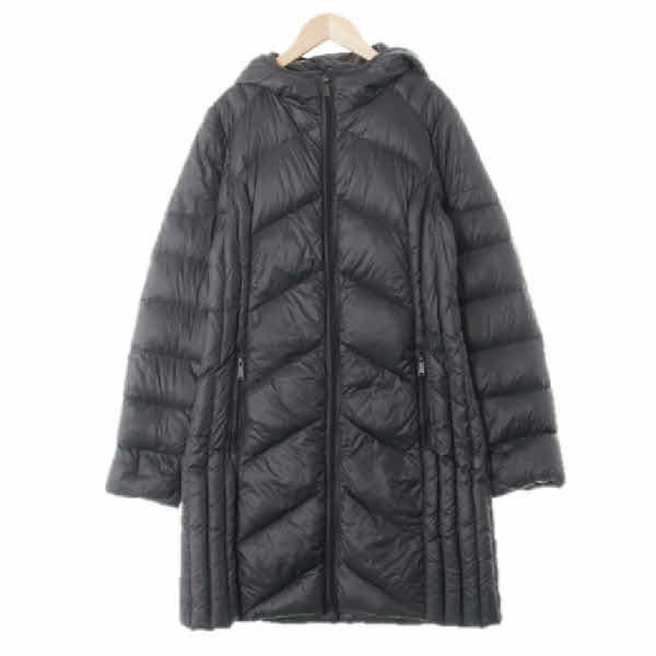 bcbg 그레이 덕다운 사선퀼팅슬림후드패딩점퍼