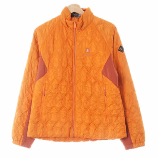 블랙야크 오렌지 호리병퀼팅패턴 더블스티치라인경량패딩