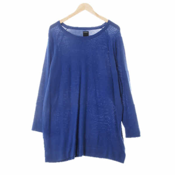 엠폴햄 로열블루 앙고라혼방 나그랑오버핏니트원피스