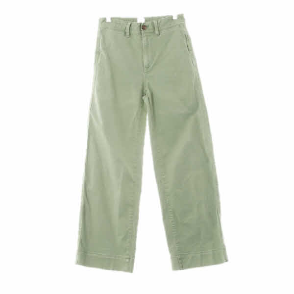 gap 카키 데님 하이라이즈와이드레그크롭진