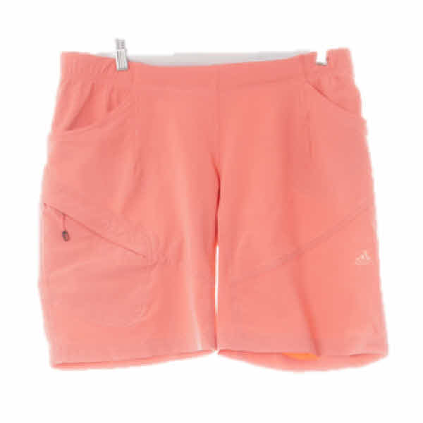 아디다스 웜피치핑크 사선절개라인스포츠반바지