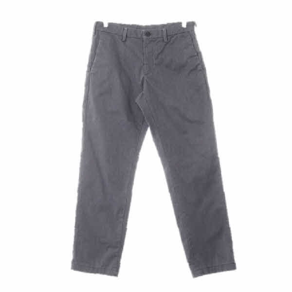 유니클로 그레이 면혼방 보카시치노팬츠