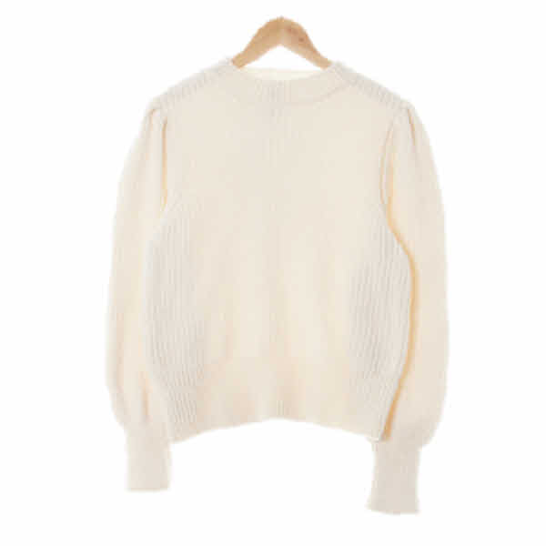 h&m 화이트 광택하프넥벌킨니트스웨터