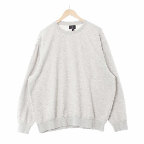 h&m 라이트멜란지그레이 면혼방 스웨트셔츠