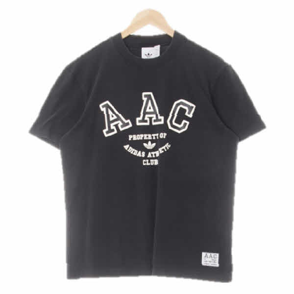 아디다스오리지널 블랙 면 aac라운드반팔티