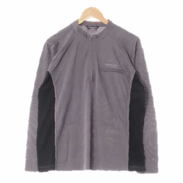 slazenger 차콜블랙 절개하프집업긴팔티
