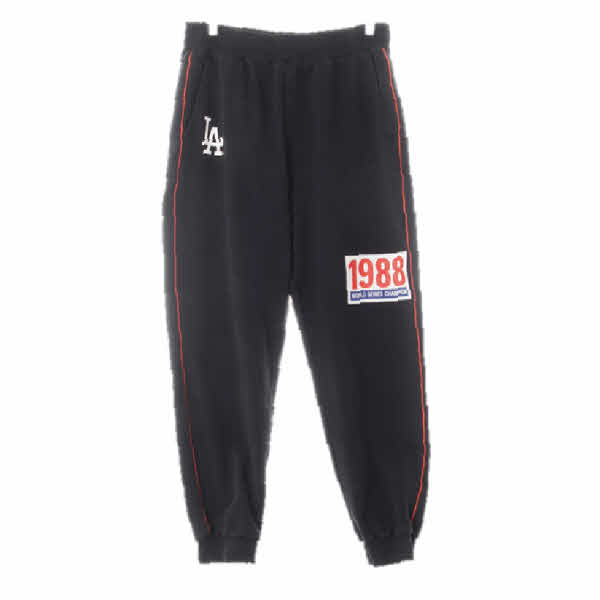 MLB 블랙 면혼방 LA1988조거트레이닝팬츠