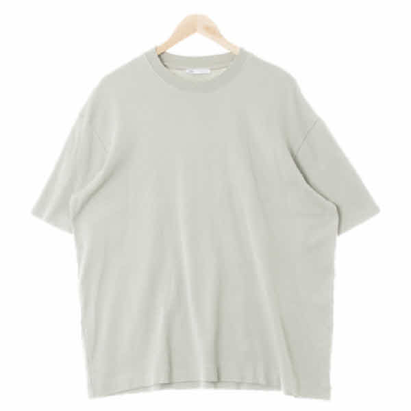 자라 라이트그레이 면 오버사이즈크루넥반팔티셔츠