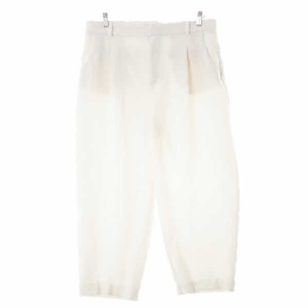 자라 화이트 핀턱릴렉스드슬랙스